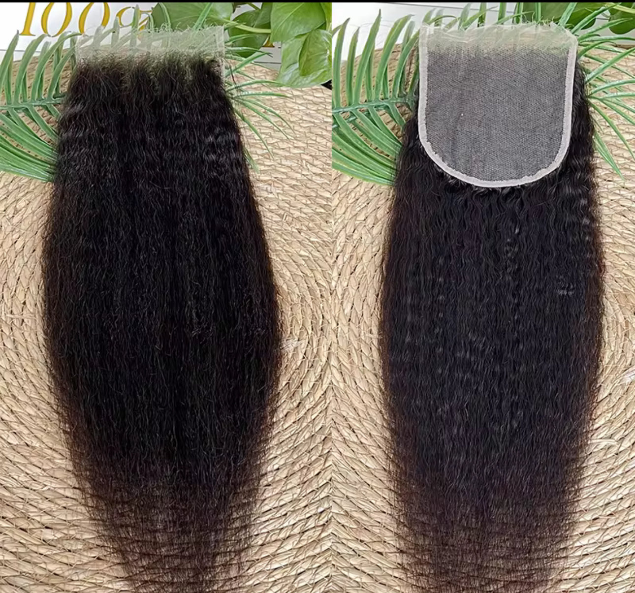 5x5 Kinky Straight Closure