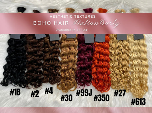 Italian Curly Boho Hair